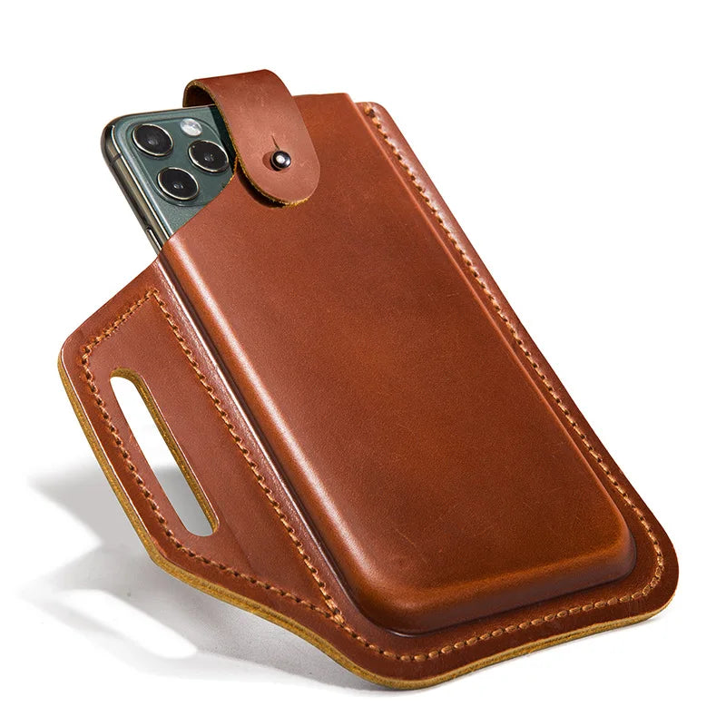 Genuine Leather Belt Phone Holster phone stuff