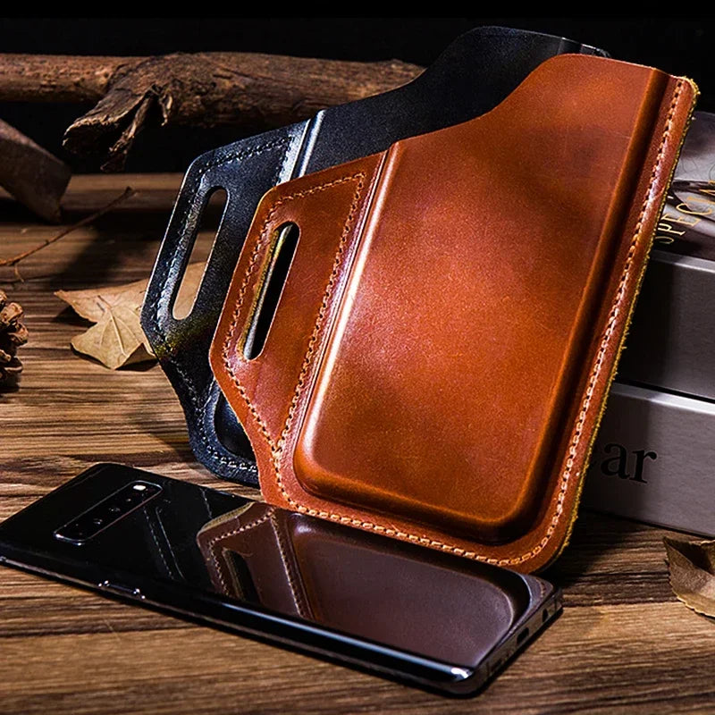 Genuine Leather Belt Phone Holster phone stuff