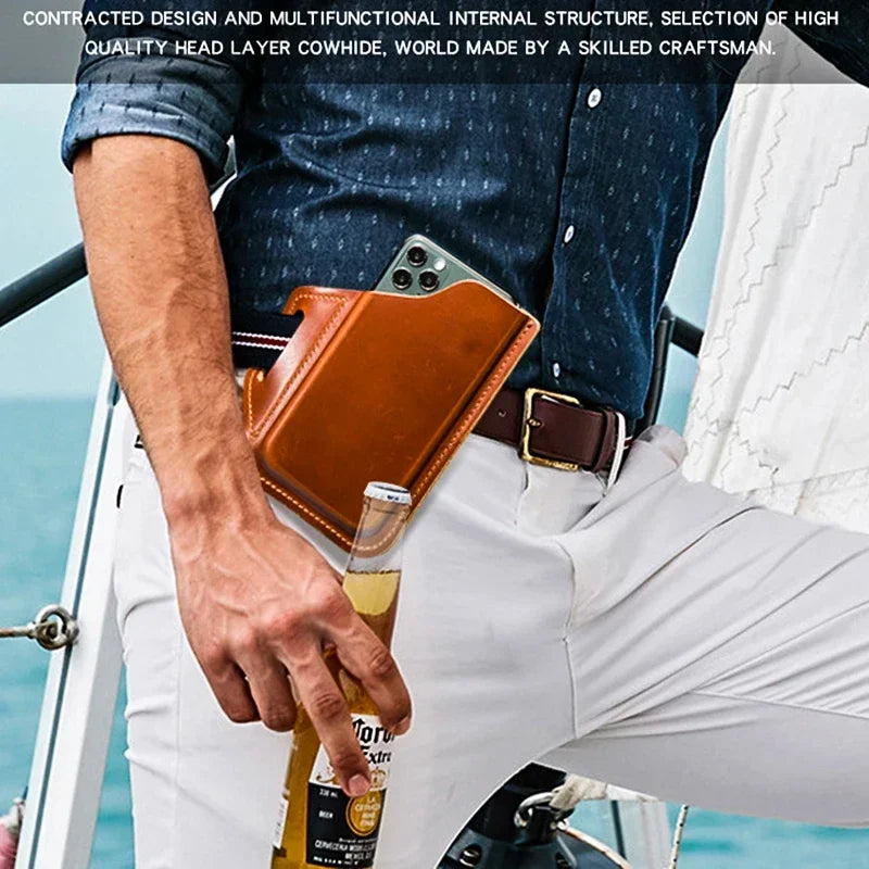 Genuine Leather Belt Phone Holster phone stuff