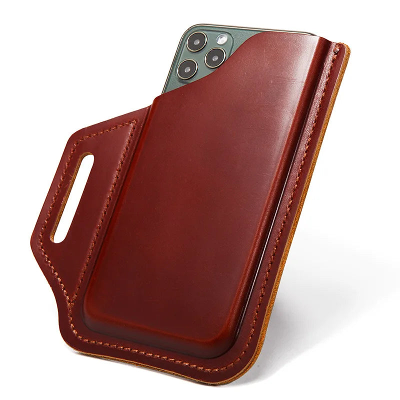 Genuine Leather Belt Phone Holster phone stuff