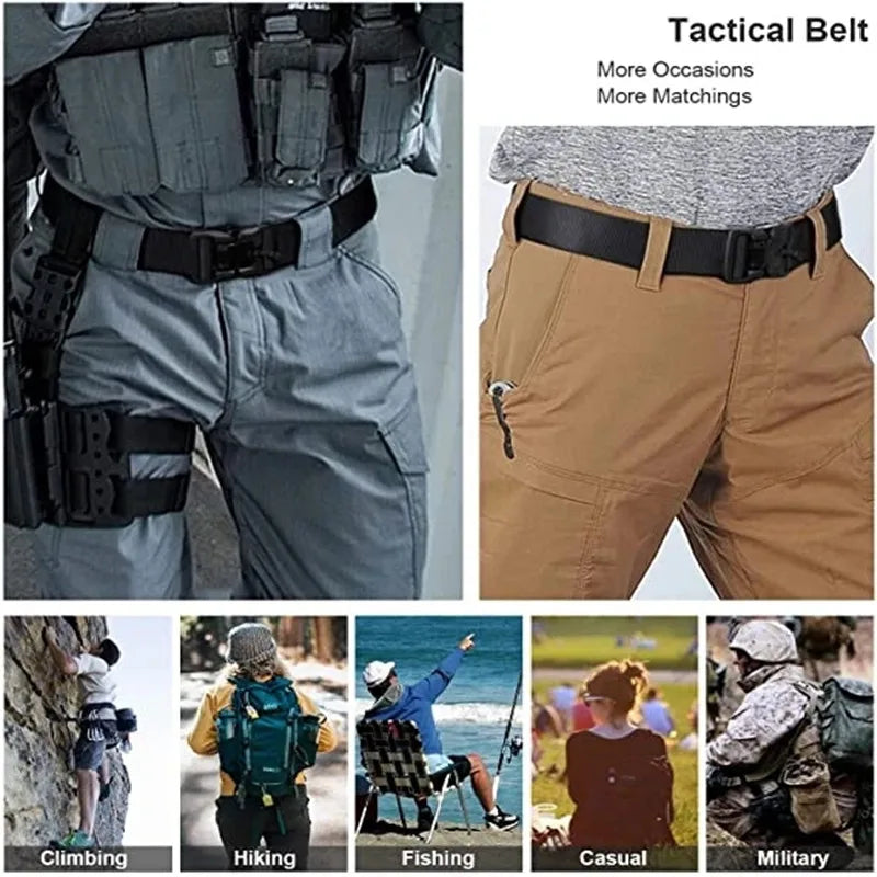 Genuine Tactical Belt Quick Release Magnetic Buckle belts