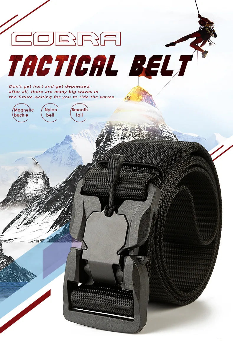 Genuine Tactical Belt Quick Release Magnetic Buckle belts