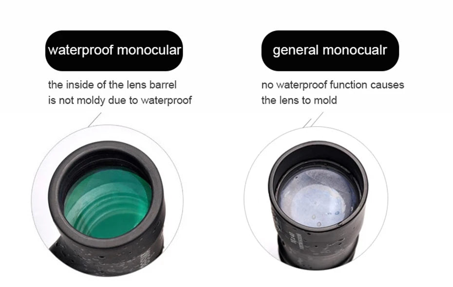 Glove Box Ready 10-30x50 Monocular IPX7 Optics