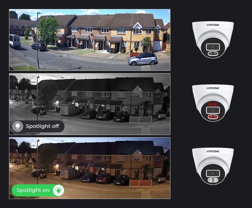 H.View 5Mp Ip Camera Ai Face Detection Security Cameras