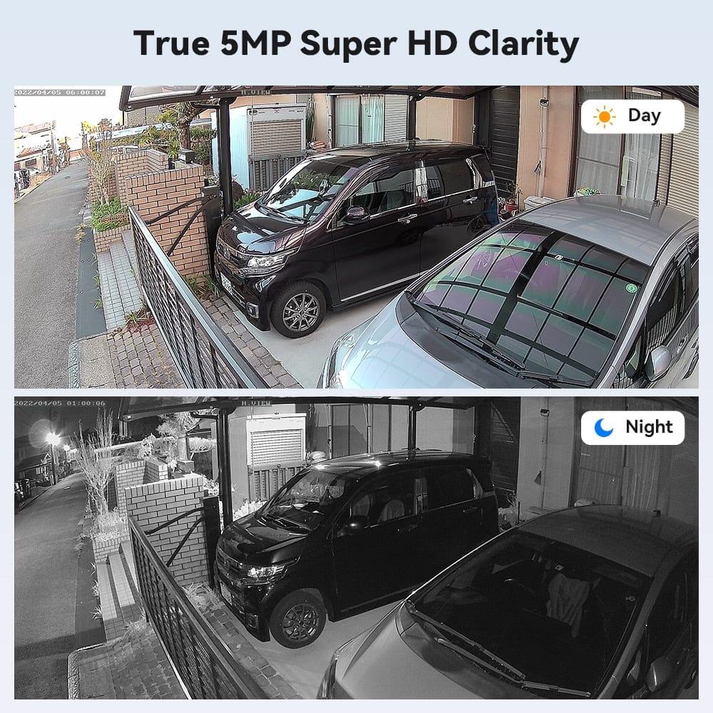 H.View Security AI Human Detection Camera Security Cameras