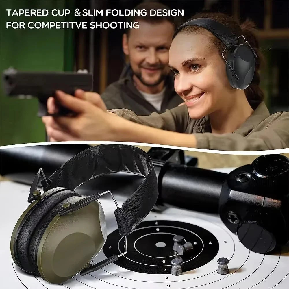 Hearing Protection Pro-Grade Soundproof Ear Muffs Hi-Vis & Safety