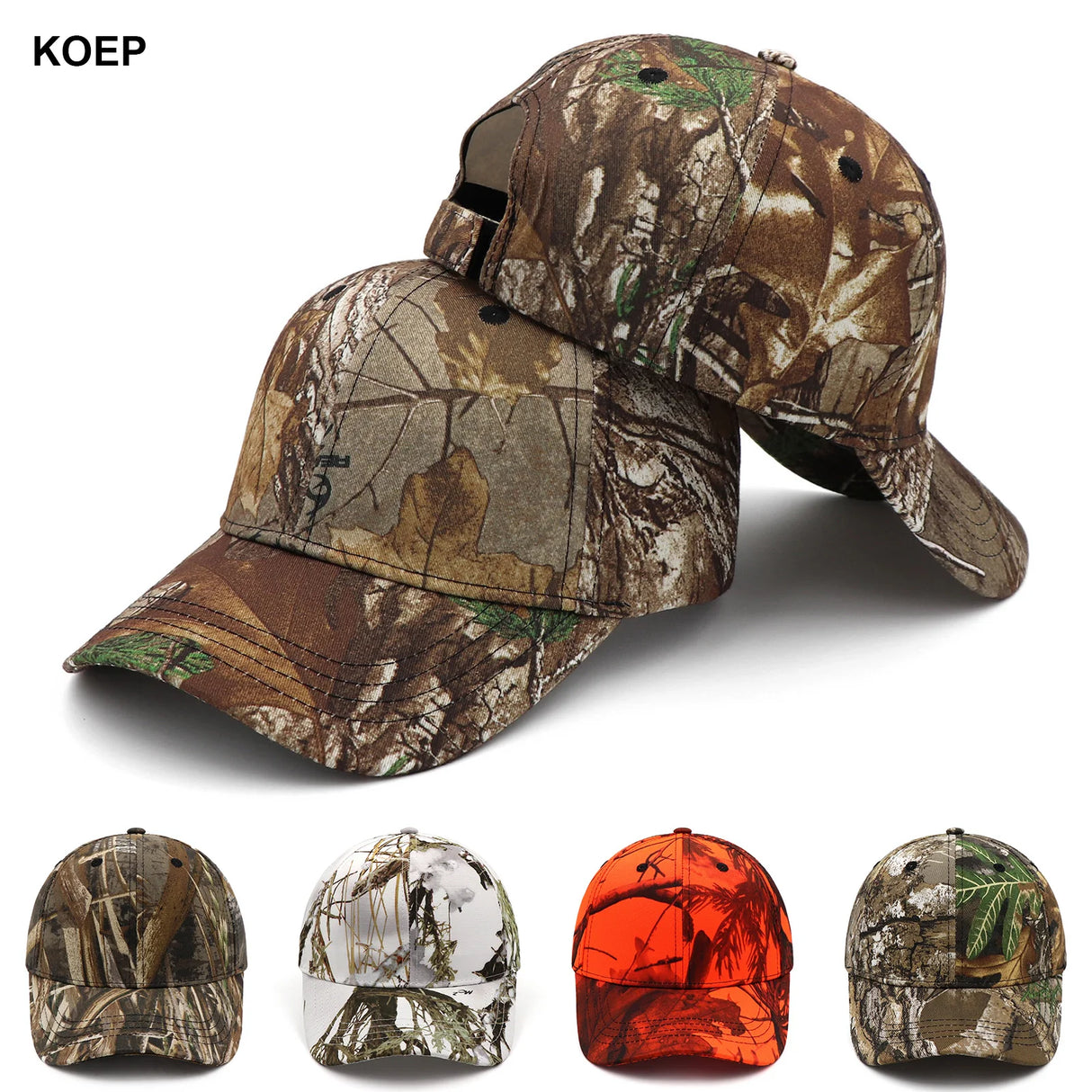 Jungle Leaf Camouflage Hats & Caps Cotton 16 designs Hats