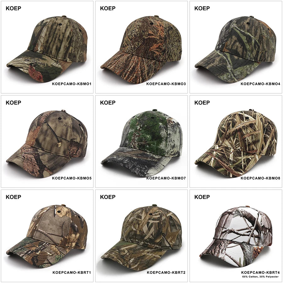 Jungle Leaf Camouflage Hats & Caps Cotton 16 designs Hats