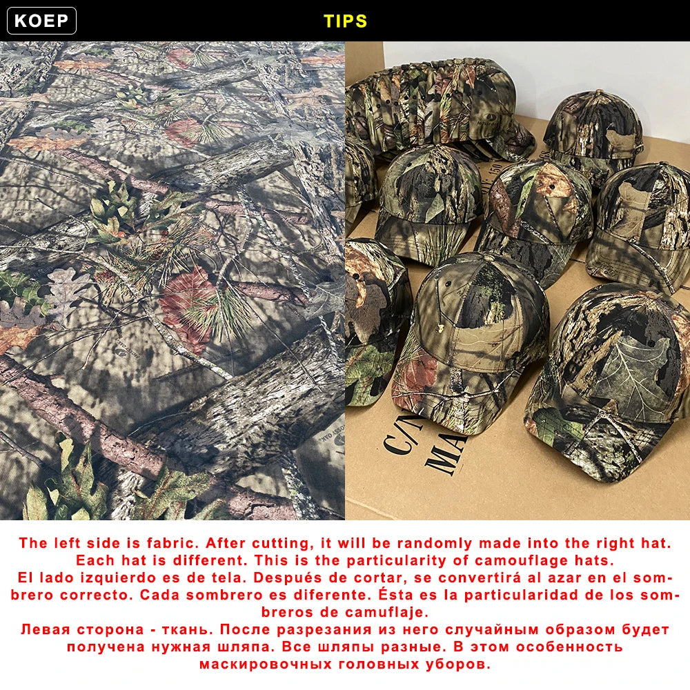Jungle Leaf Camouflage Hats & Caps Cotton 16 designs Hats