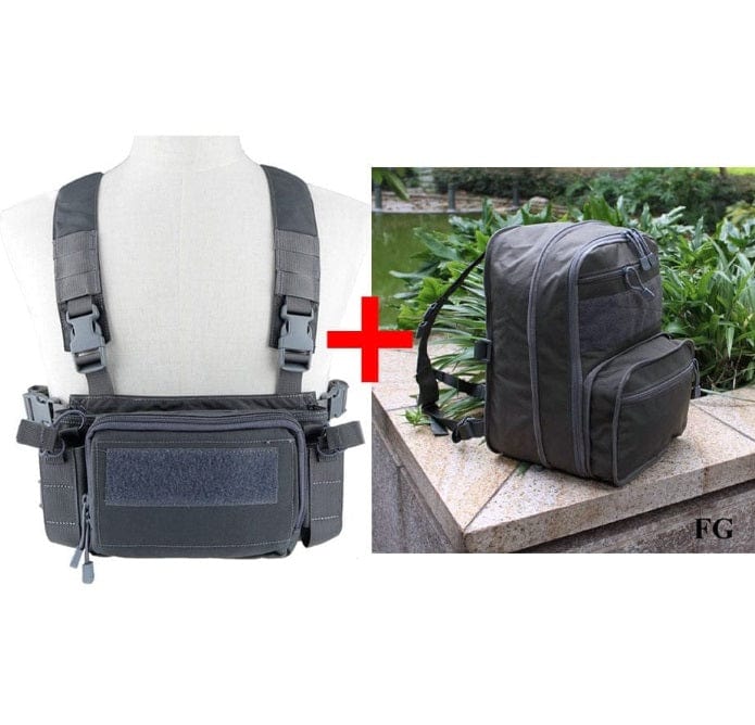 MOLLE Chest Rig Vest Flatpack Tactical Backpack BackPacks