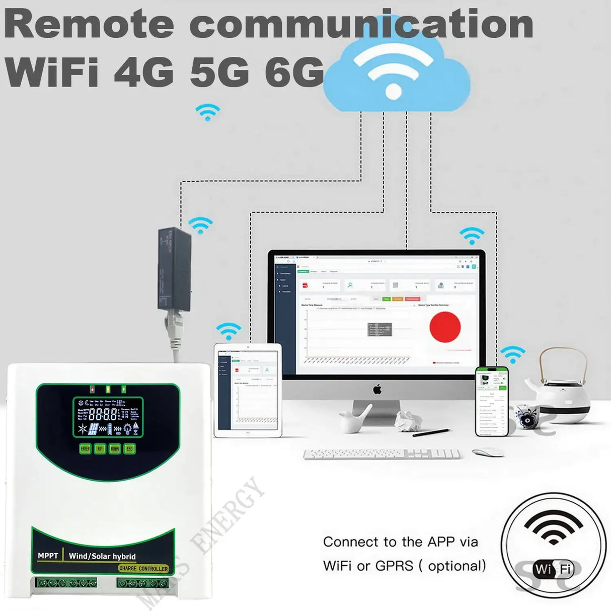 MPPT Wind Solar Hybrid Controller 1kw, 1.5kw, 2kw & 3kw Wind & Solar Controllers
