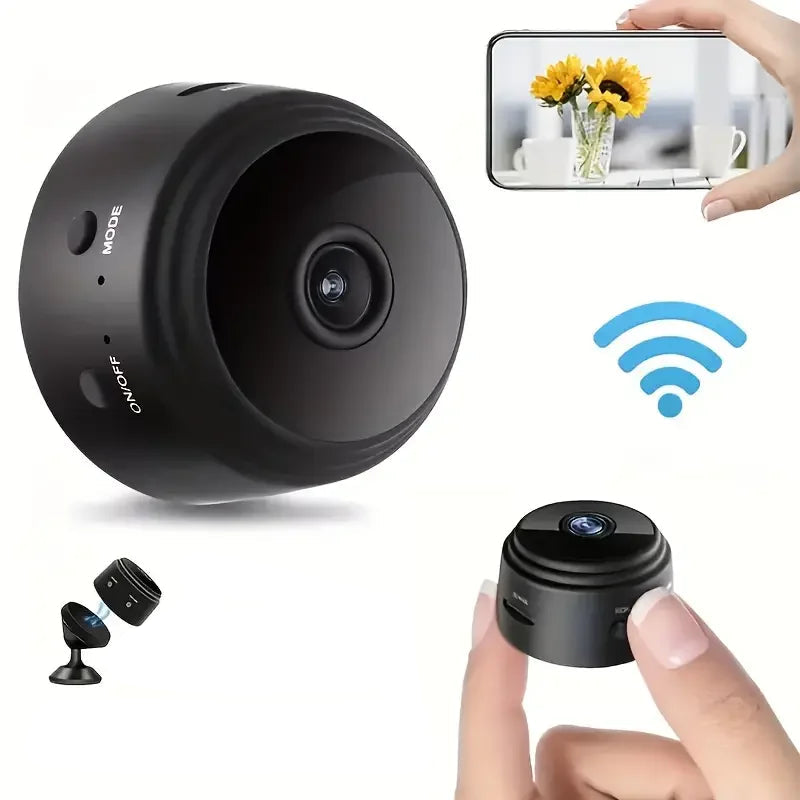 Mobile Wireless-Security-Camera-with-Magnetic-Base Security Cameras