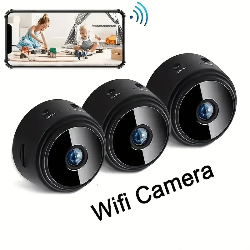 Mobile Wireless-Security-Camera-with-Magnetic-Base Security Cameras
