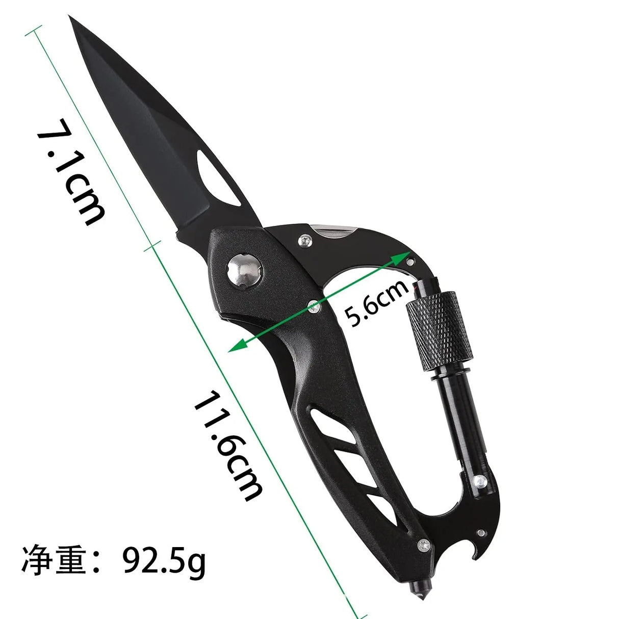 Multi-Tool Carabiner - Camping EDC Clip Multi-tools