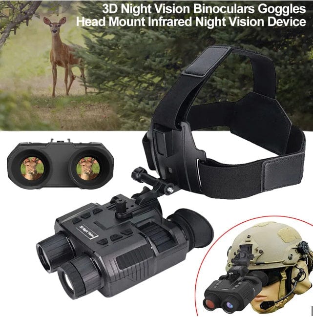 NV8000 Night Vision Google Binoculars Head mountable Infrared Optics