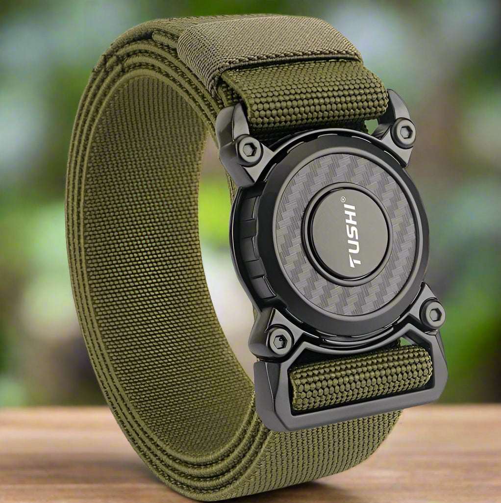 New Rotary Quick Release Metal Buckle Belts tacticle clothing