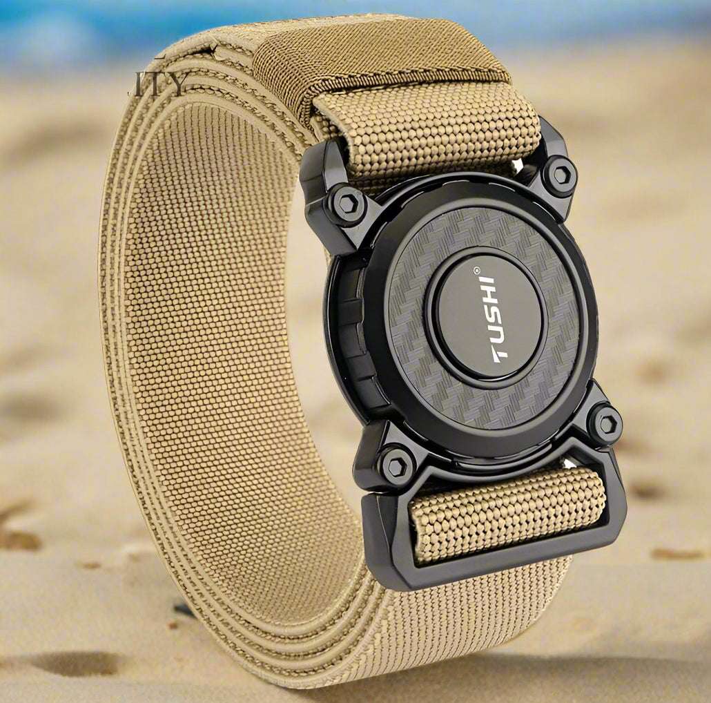 New Rotary Quick Release Metal Buckle Belts tacticle clothing