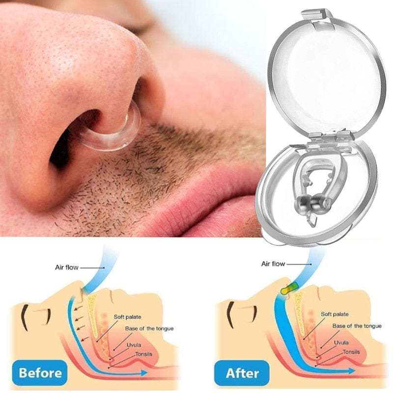 Night time Breathing Aid Sleep Comfort Nose Clips Health