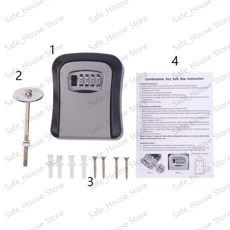 Outdoor Key Safe & Lock Box. Medium & Large key safe