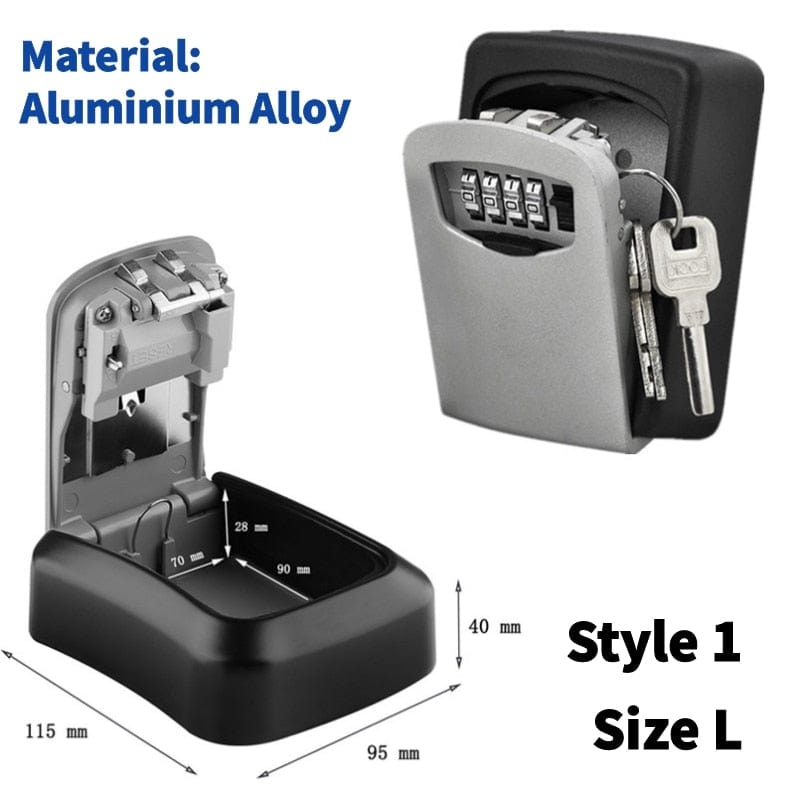 Outdoor Key Safe & Lock Box. Medium & Large key safe