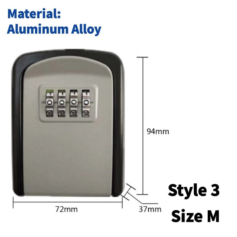 Outdoor Key Safe & Lock Box. Medium & Large key safe