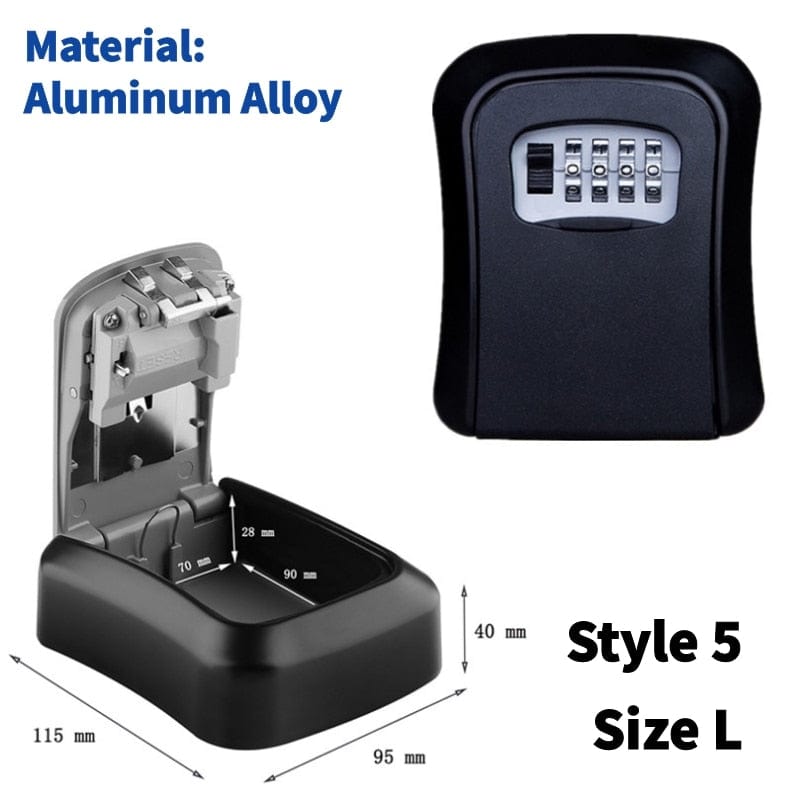 Outdoor Key Safe & Lock Box. Medium & Large key safe