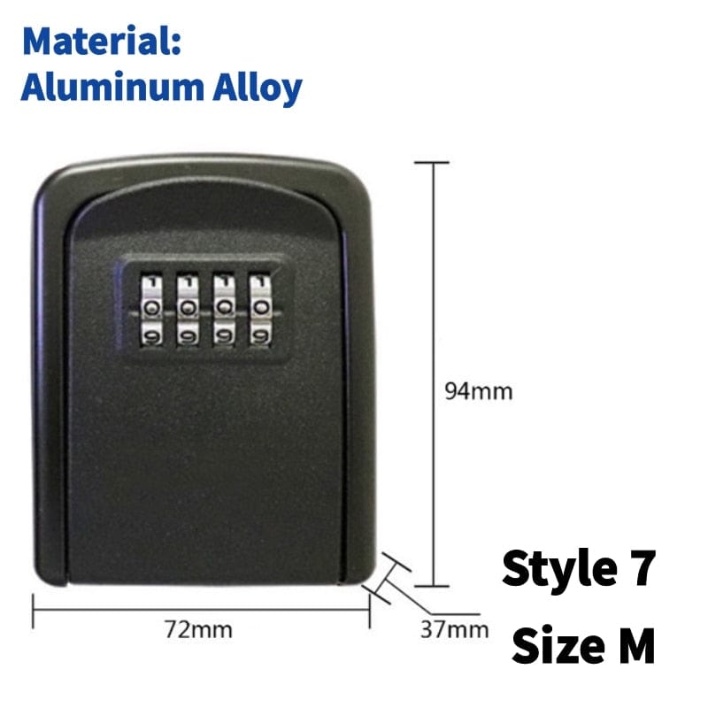 Outdoor Key Safe & Lock Box. Medium & Large key safe