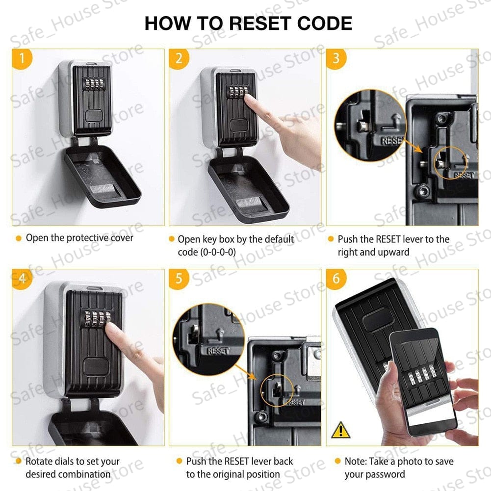 Outdoor Key Safe & Lock Box. Medium & Large key safe