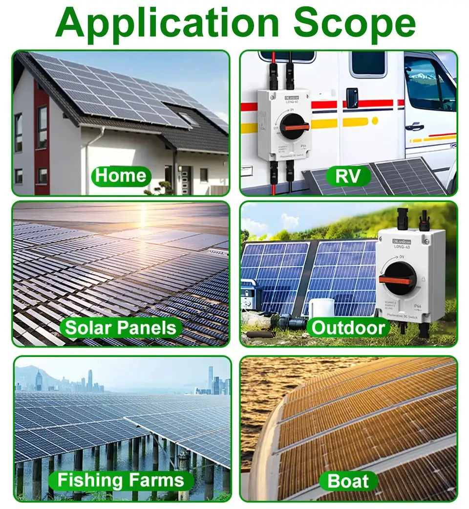 PV Solar Photovaltaic Disconnect Switch Isolator electrical supplys
