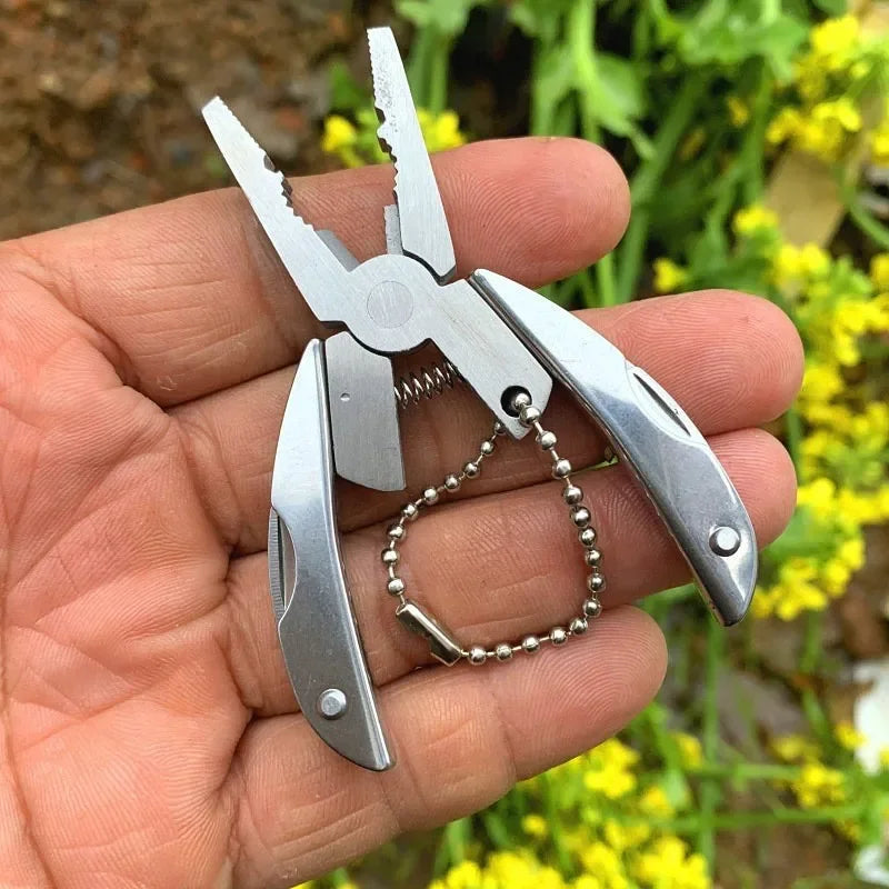 Pocket Multitool Pliers Knife Screwdriver Stainless Steel survival