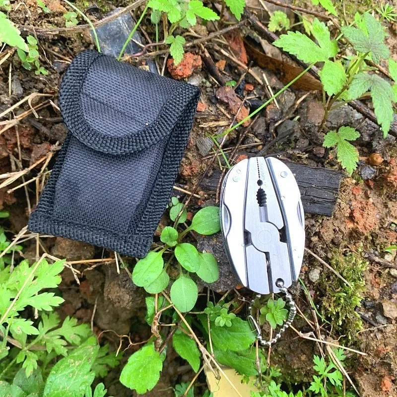 Pocket Multitool Pliers Knife Screwdriver Stainless Steel survival
