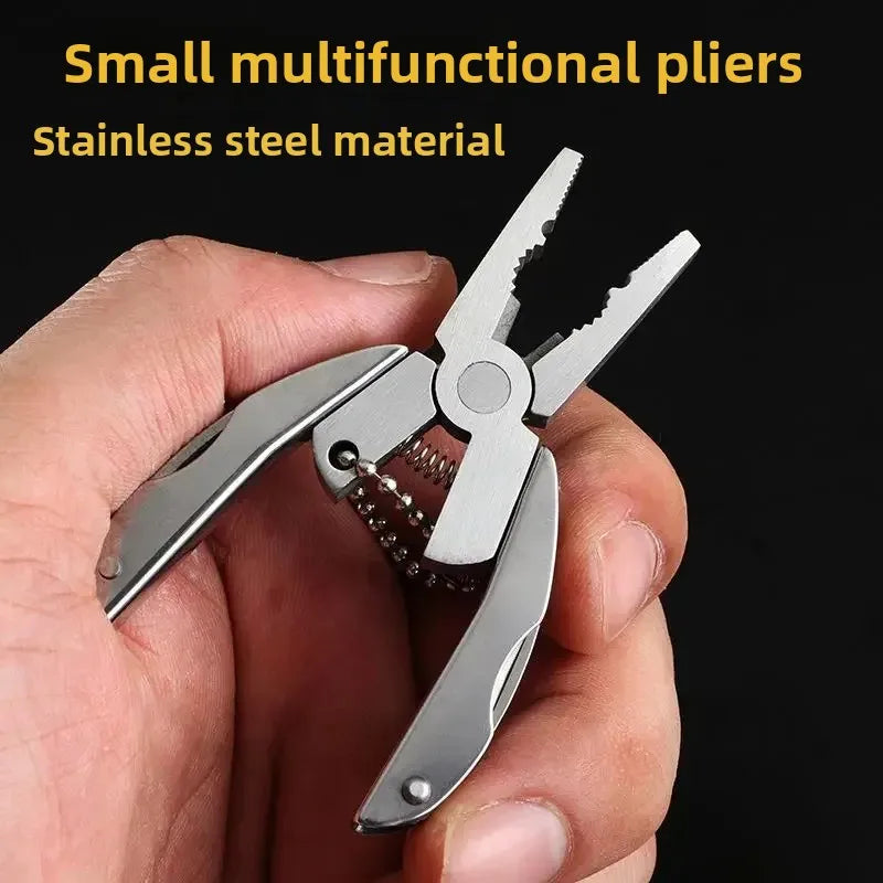 Pocket Multitool Pliers Knife Screwdriver Stainless Steel survival