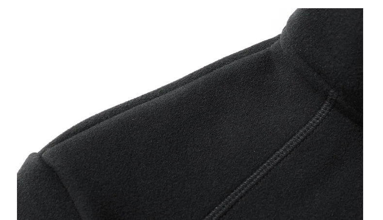 Polar Fleece Stand-up Collar Half-zipper L-9XL Large Size Outdoor Shirts & Tops