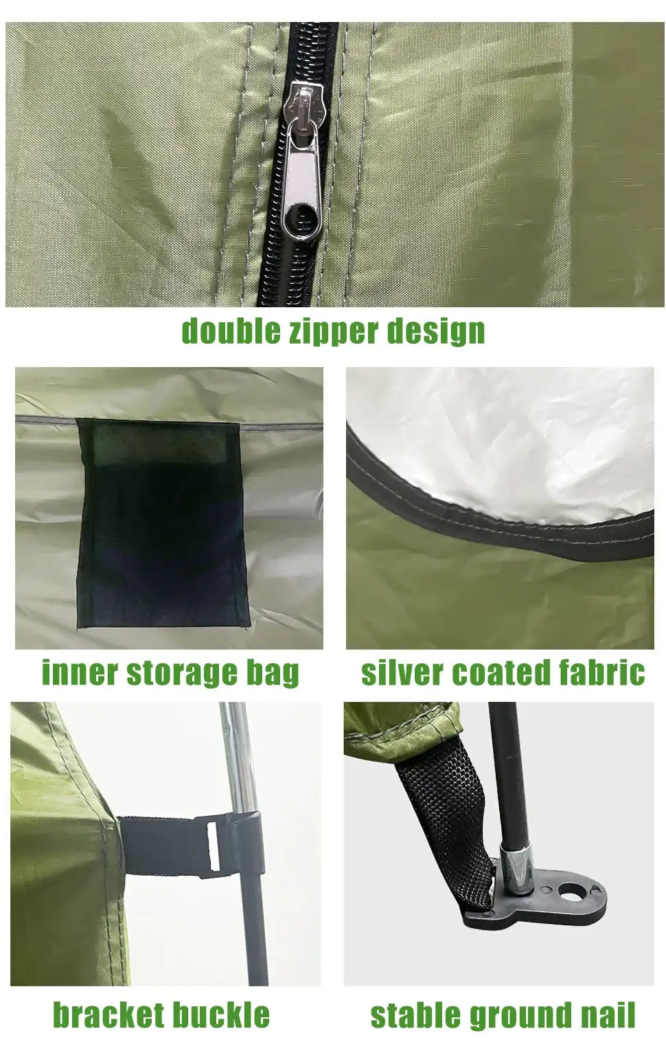 Portable Privacy Shower Tent Waterproof Changing Room Shelter Camping Equipment