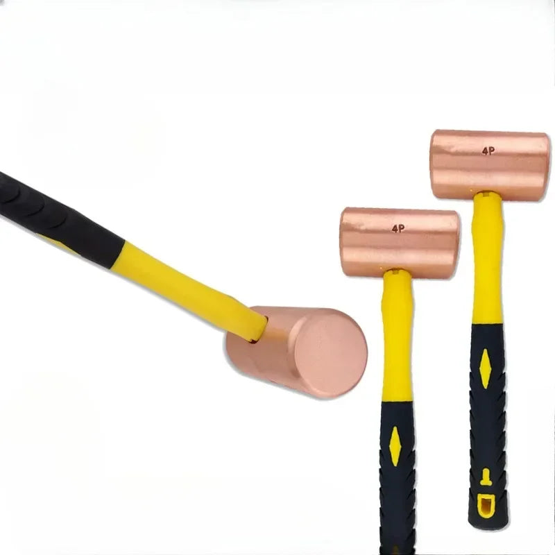 Pure Copper Hammer: No Spark - Anti-slip Grip tools