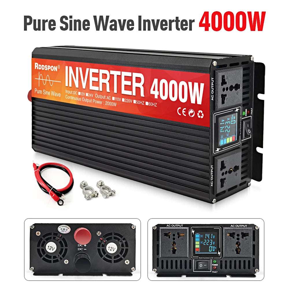 Pure Sine Wave Inverter 3kw, 4kw & 5kw Peak Power DC 12V 24V pure sine inverter