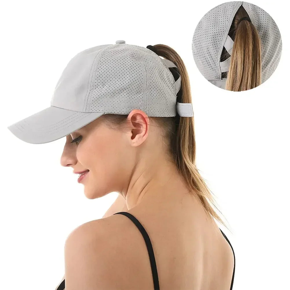 Quick Dry Ponytail Baseball Caps Hats
