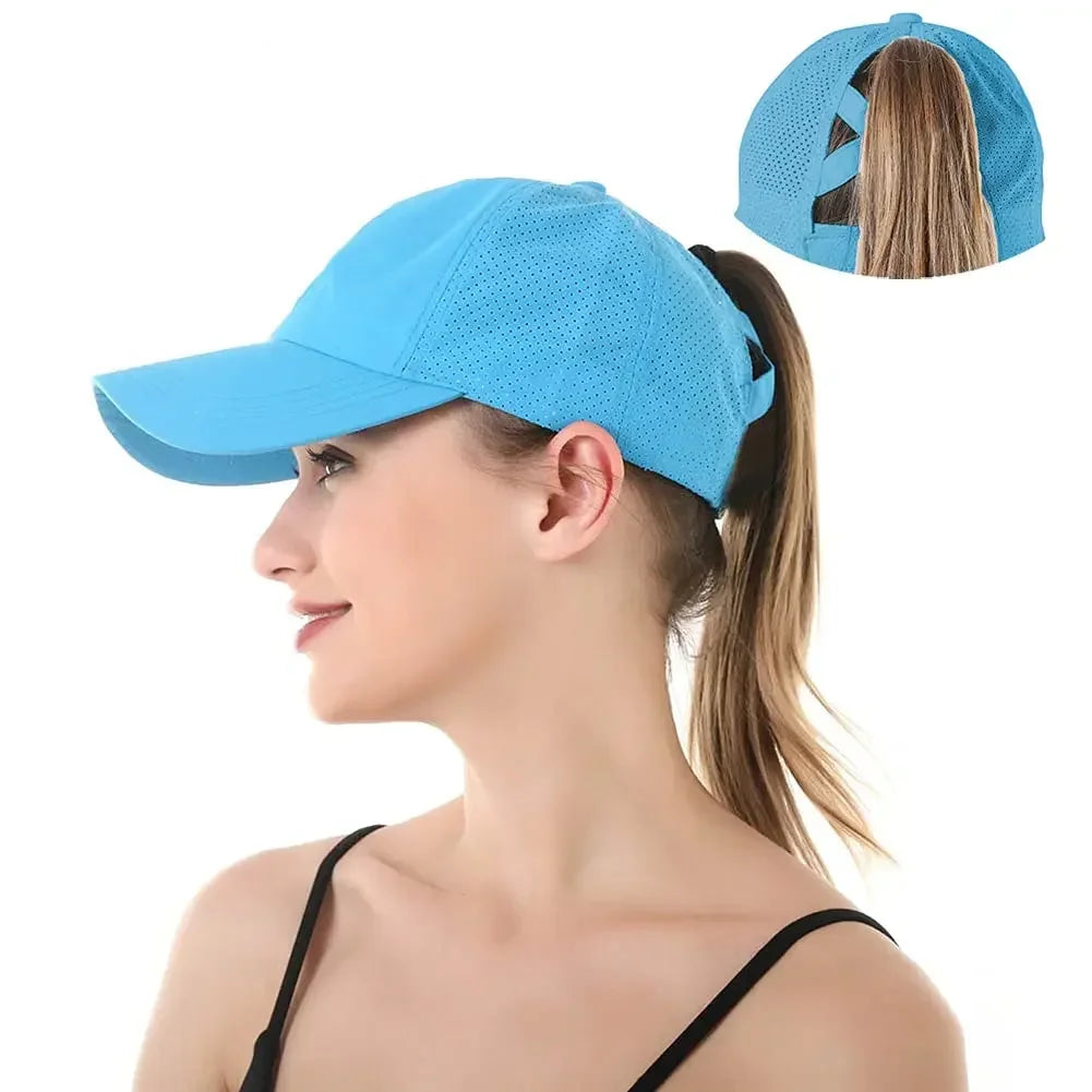 Quick Dry Ponytail Baseball Caps Hats