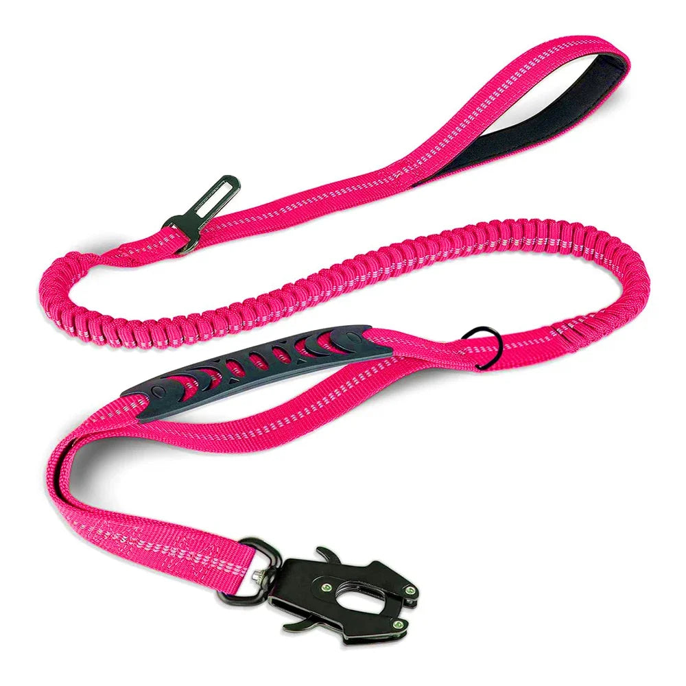 Reflective Shock Absorbing Dog Leash Seatbelt Buckle Dog Stuff