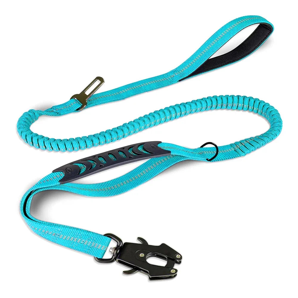 Reflective Shock Absorbing Dog Leash Seatbelt Buckle Dog Stuff