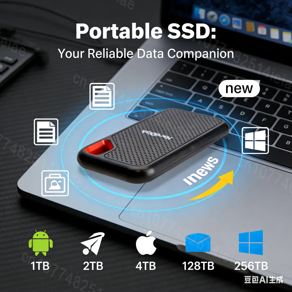 Rugged External SSD Hard Drive (1TB - 256TB) Smart Technology