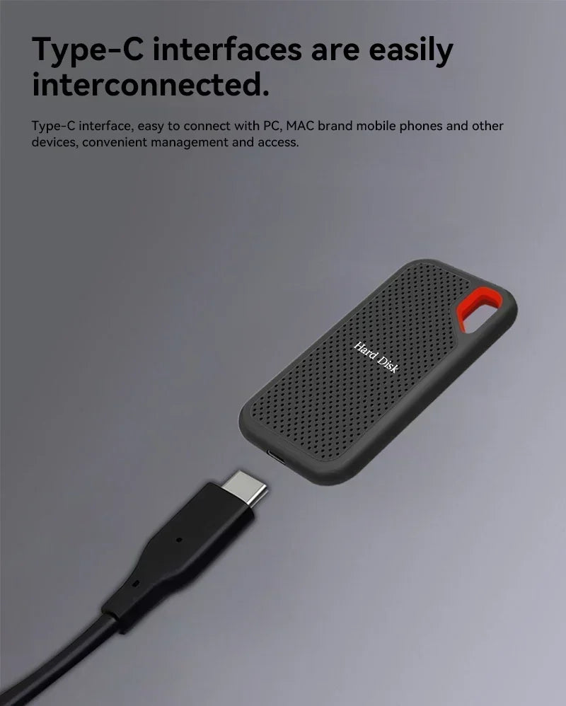 Rugged External SSD Hard Drive (1TB - 256TB) Smart Technology