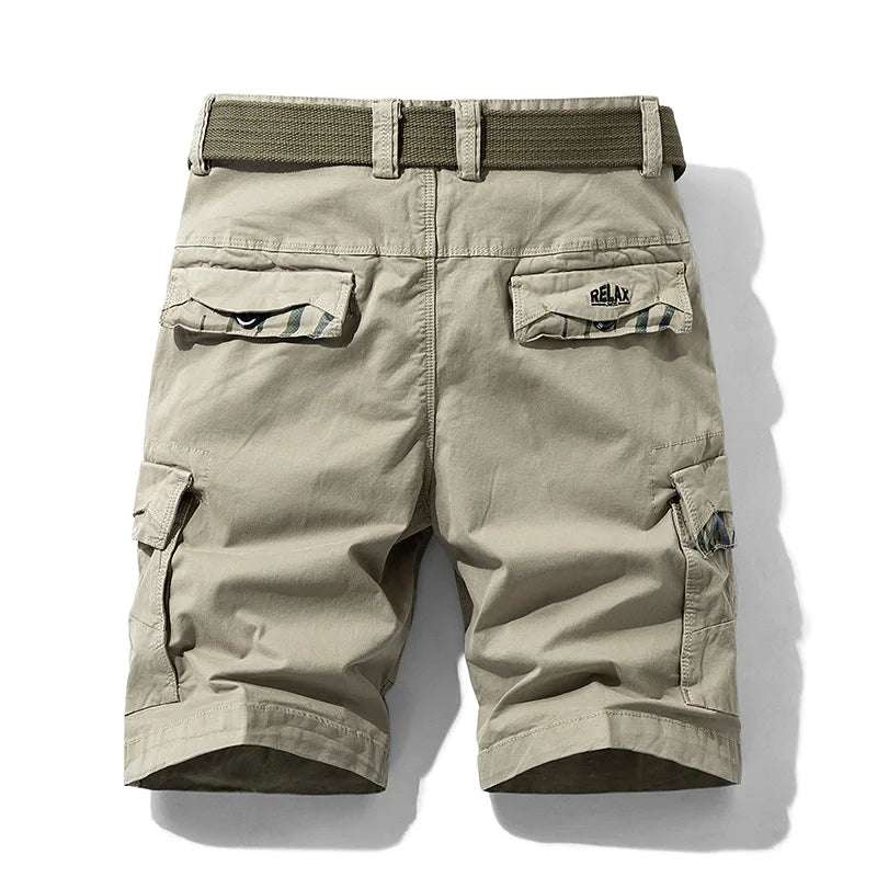 Rugged Men's Cotton Dress Casual Cargo Shorts Cargo Pants