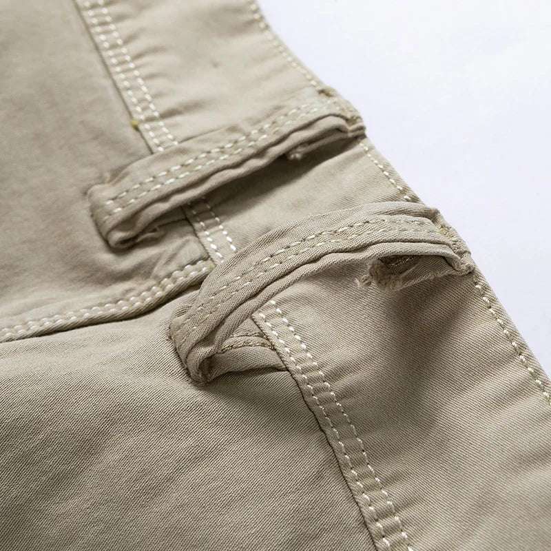 Rugged Men's Cotton Dress Casual Cargo Shorts Cargo Pants