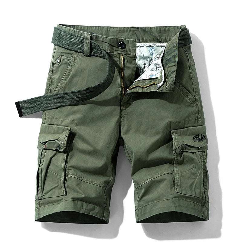 Rugged Men's Cotton Dress Casual Cargo Shorts Cargo Pants