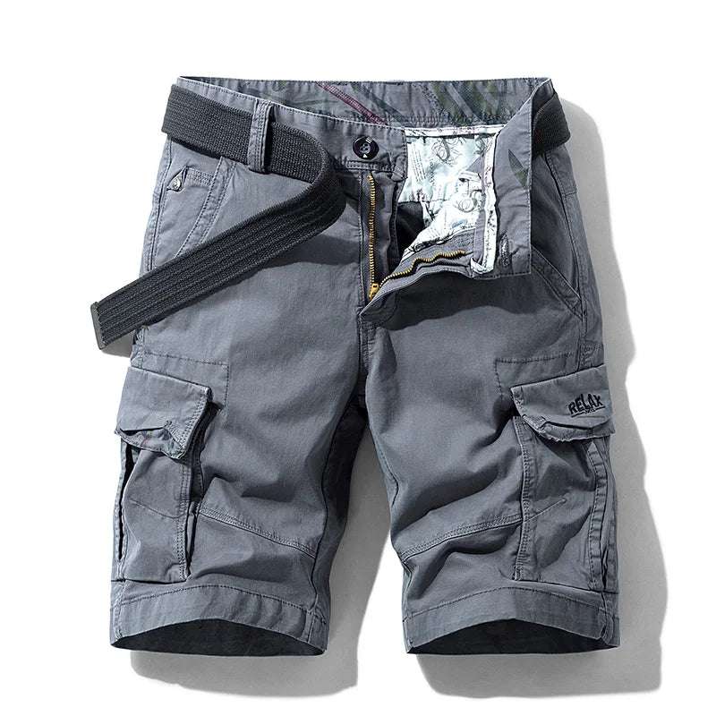 Rugged Men's Cotton Dress Casual Cargo Shorts Cargo Pants