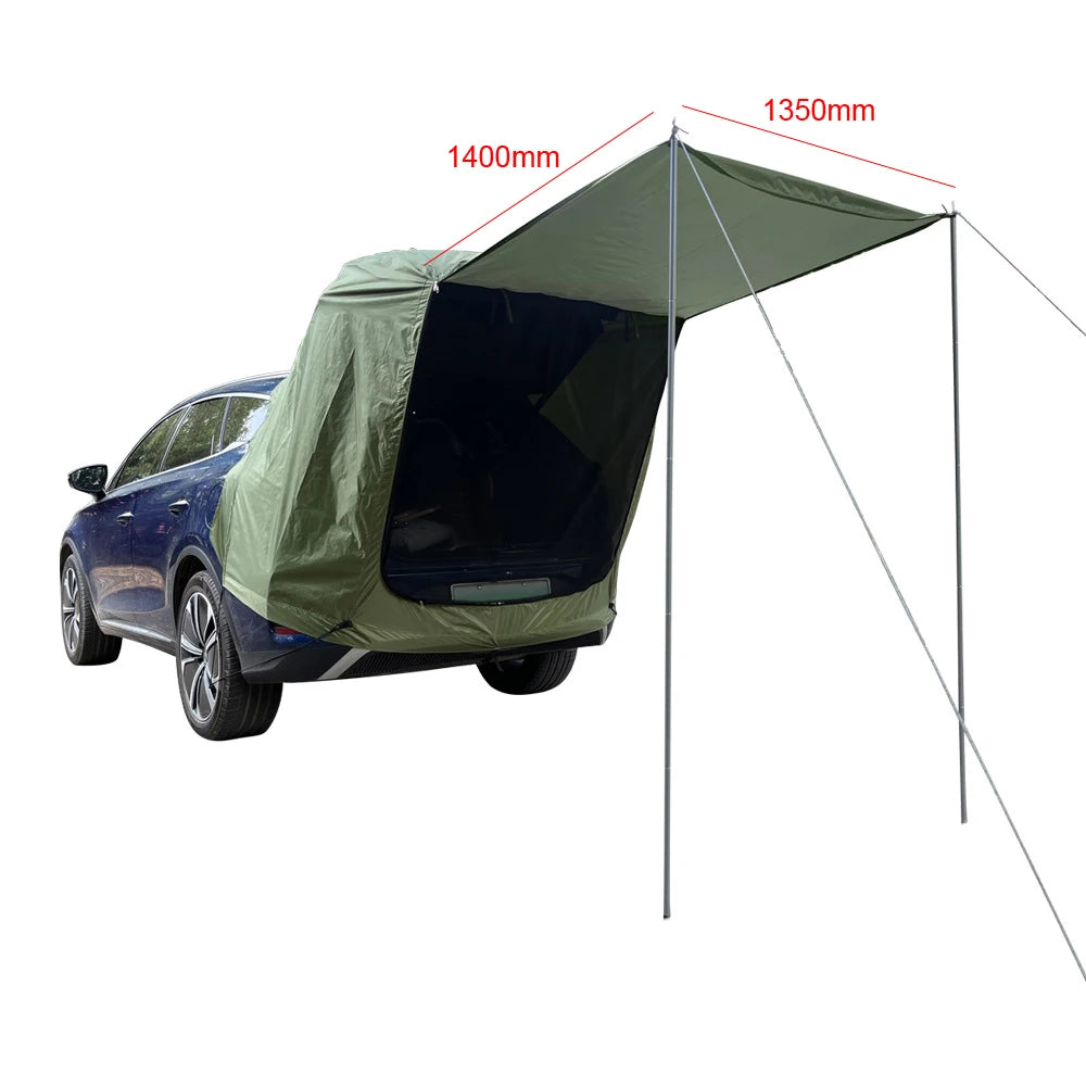 SUV 4x4 Canopy Rear Extension Tent Sun Rain-Proof Car Rear Tent Camping Equipment