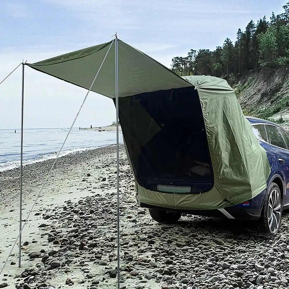 SUV 4x4 Canopy Rear Extension Tent Sun Rain-Proof Car Rear Tent Camping Equipment