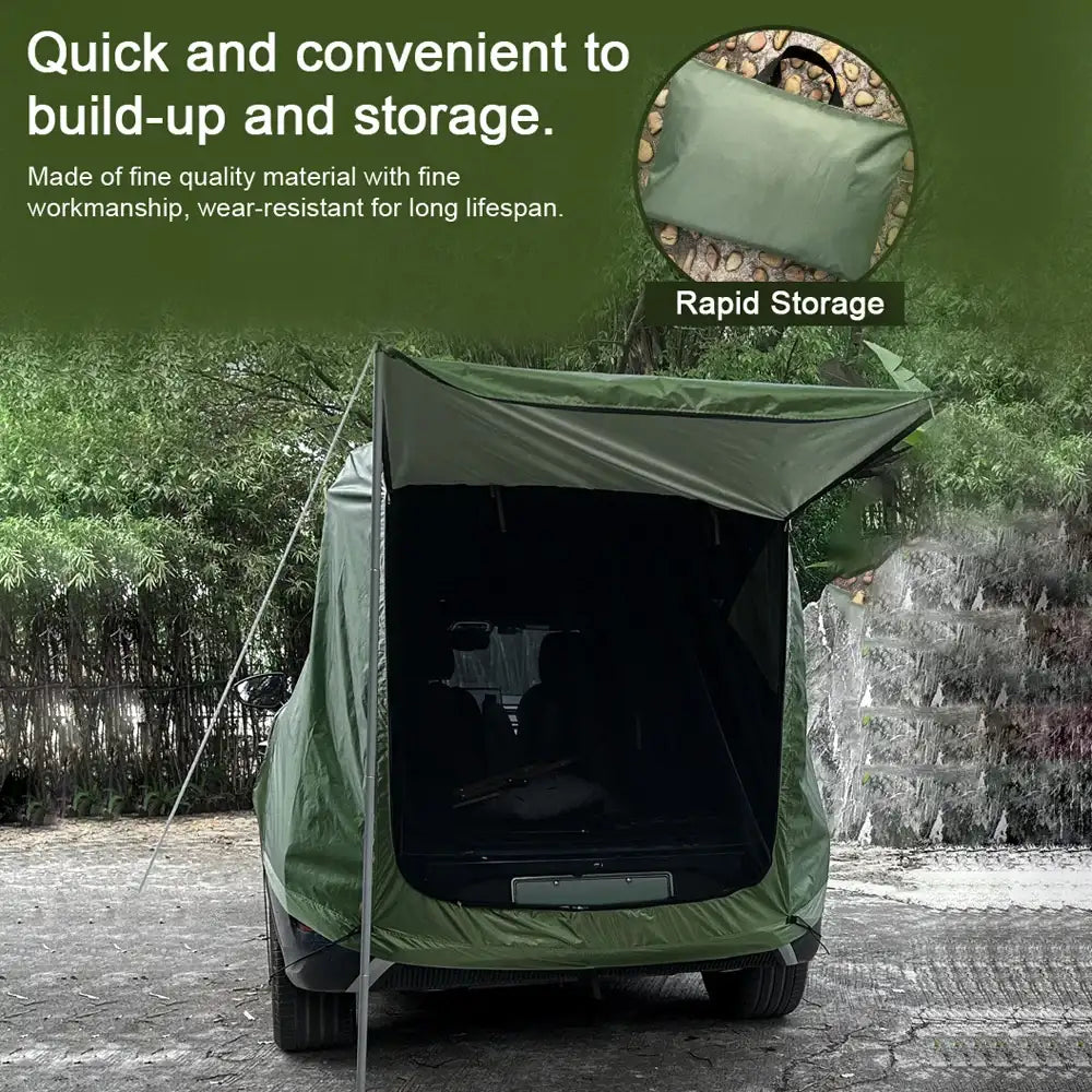 SUV 4x4 Canopy Rear Extension Tent Sun Rain-Proof Car Rear Tent Camping Equipment