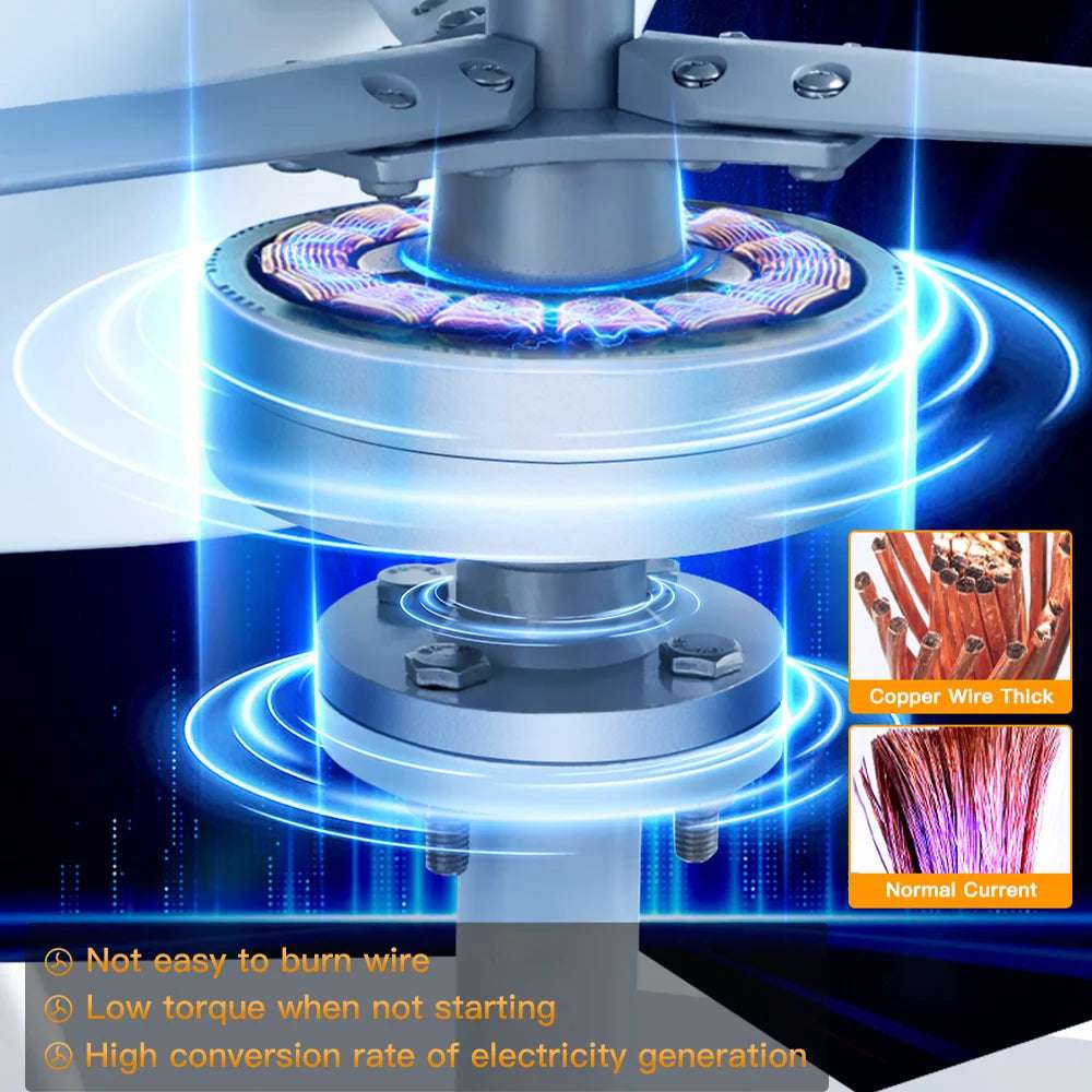 SX Series 5Kw & 10Kw Wind Turbine Hybrid with MPPT with Wi-Fi Controller Wind Power Vertical